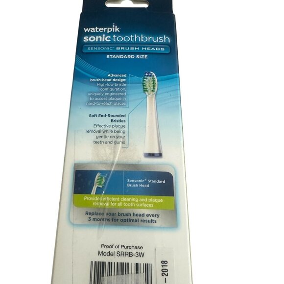 Waterpik Sonic Toothbrush Pack of Three Replacement Heads Oral Care NIP NEW - Picture 6 of 8